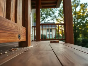 Balkon drewniany na słupach – projekt, budowa, konserwacja