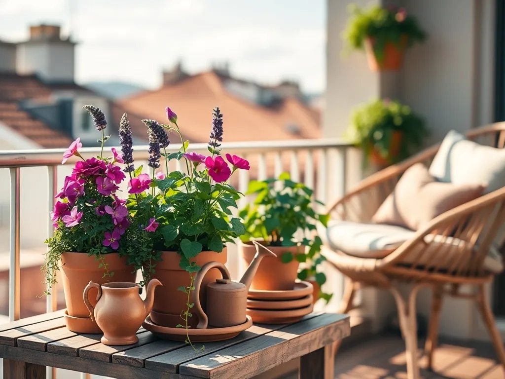 Kompozycje na balkon słoneczny – rośliny i aranżacje