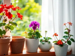 Kwiaty na słoneczny parapet wewnętrzny – które rośliny wybrać?