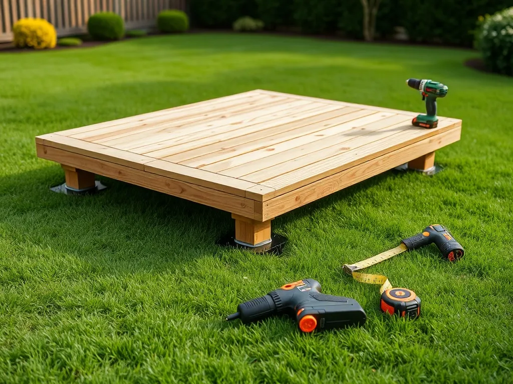 Podest tarasowy montaż na trawie — jak wykonać?