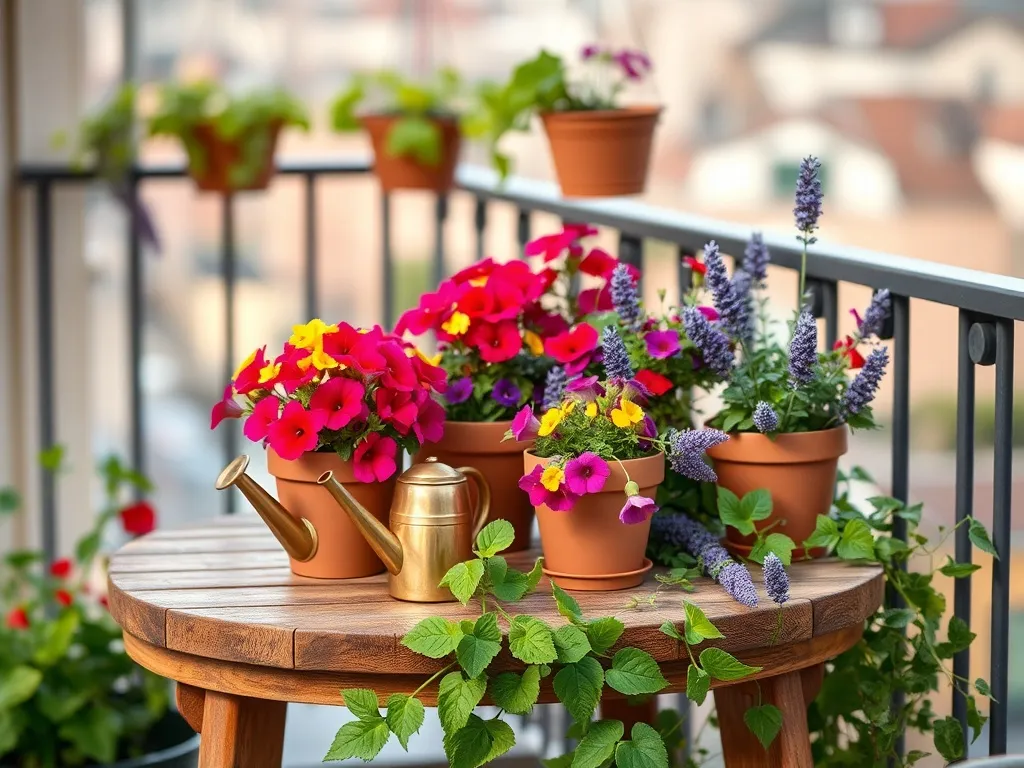 Aranżację balkonu kwiaty: pomysły i inspiracje