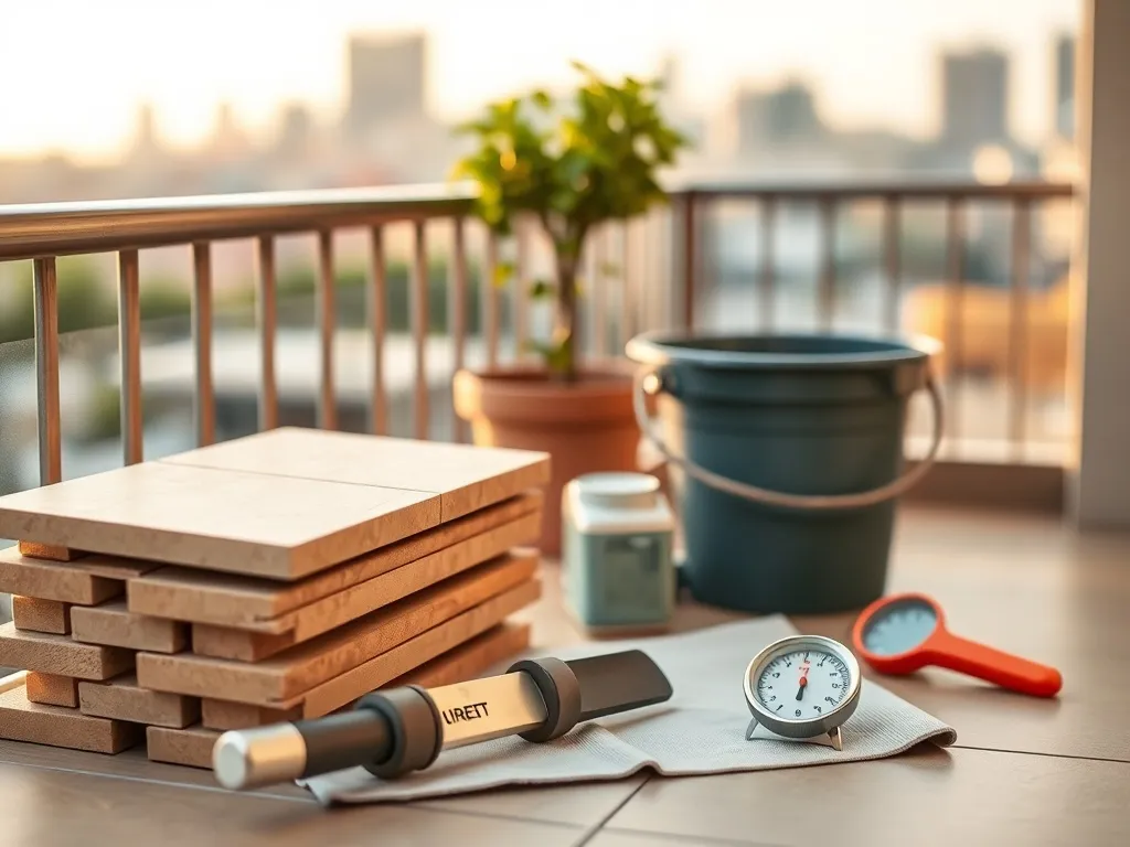 Układanie płytek na balkonie – temperatura i praktyczne wskazówki