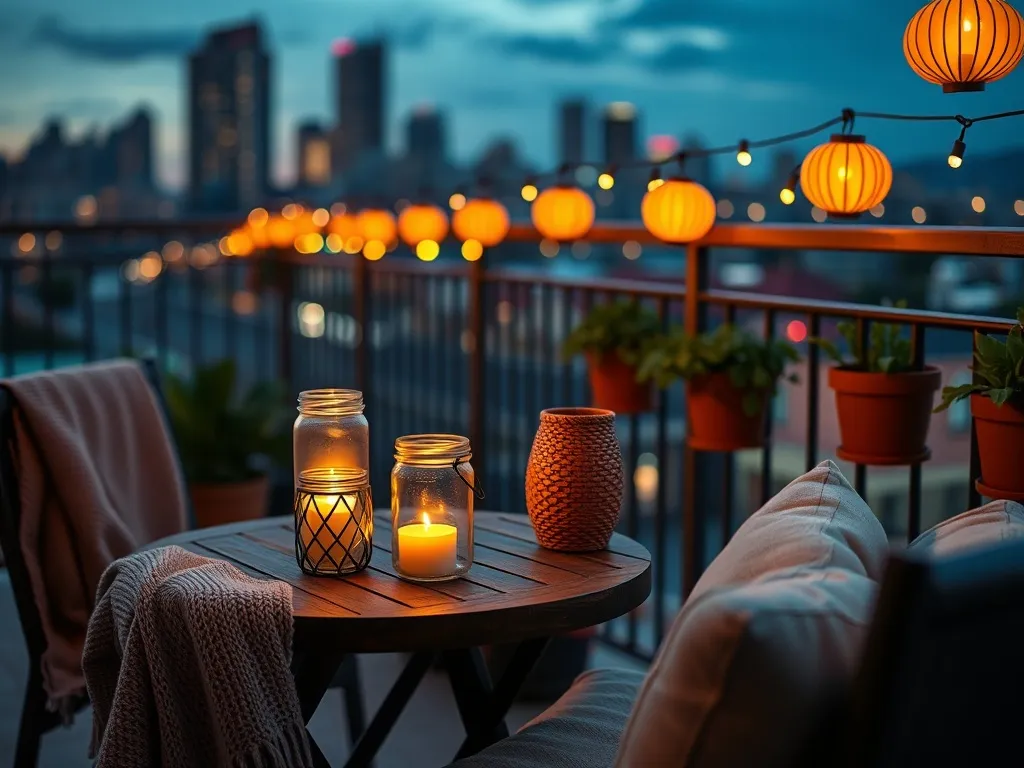 Oświetlenie balkonu bez prądu: pomysły i inspiracje