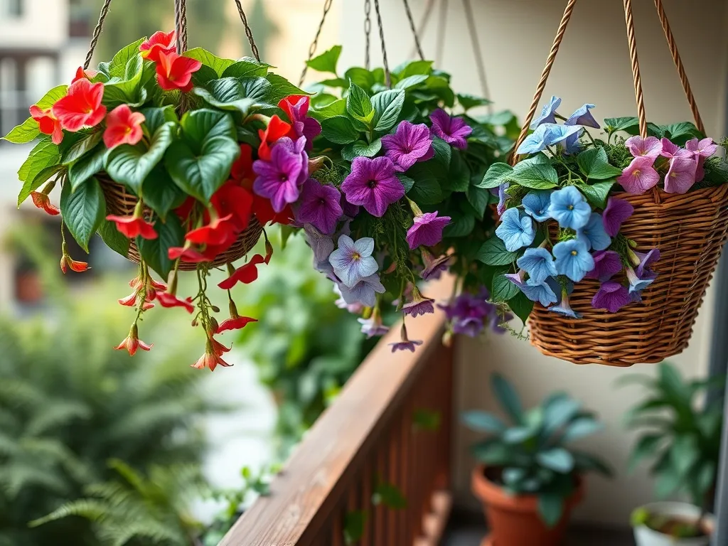 Kwiaty zwisające cieniolubne na balkon – gatunki i pielęgnacja