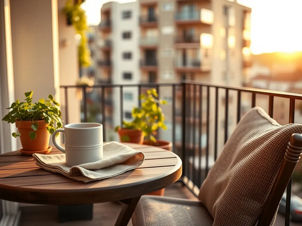 Pomysł na mały balkon w bloku – proste aranżacje i porady