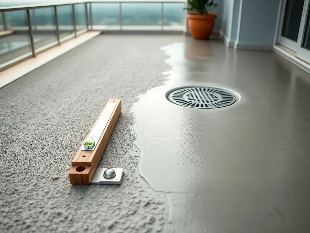 Jak zrobić wylewkę ze spadkiem na tarasie?