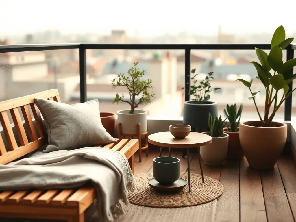 Balkon japandi aranżacja: pomysły i inspiracje