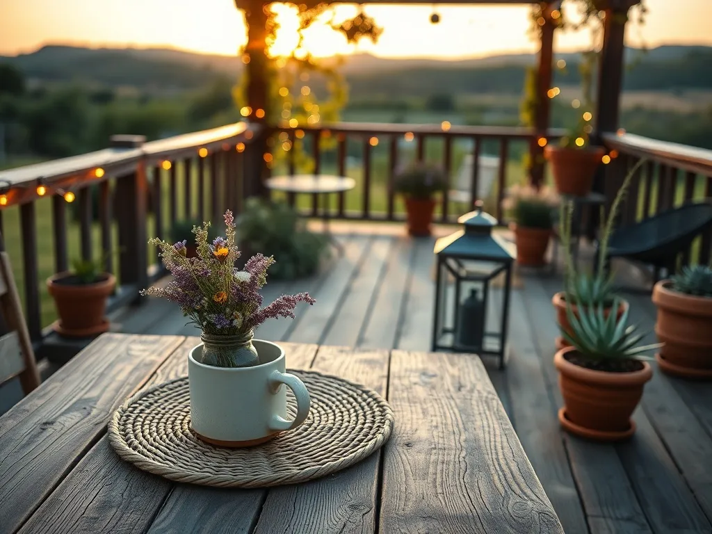 Taras w stylu rustykalnym – pomysły i inspiracje do aranżacji