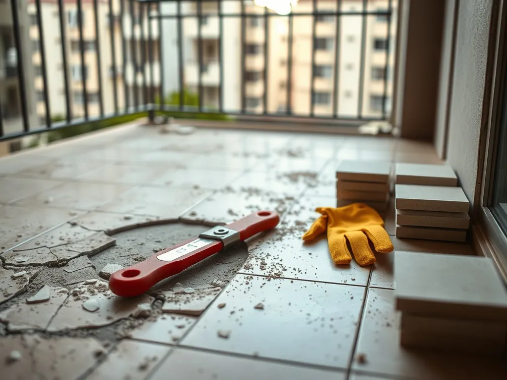 Czy spółdzielnia może skuć płytki na balkonie?