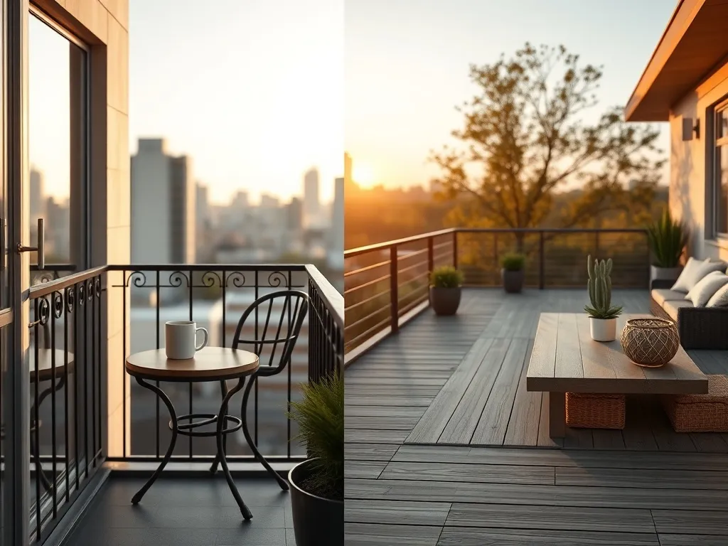 Balkon a taras – co wybrać, zalety i wady